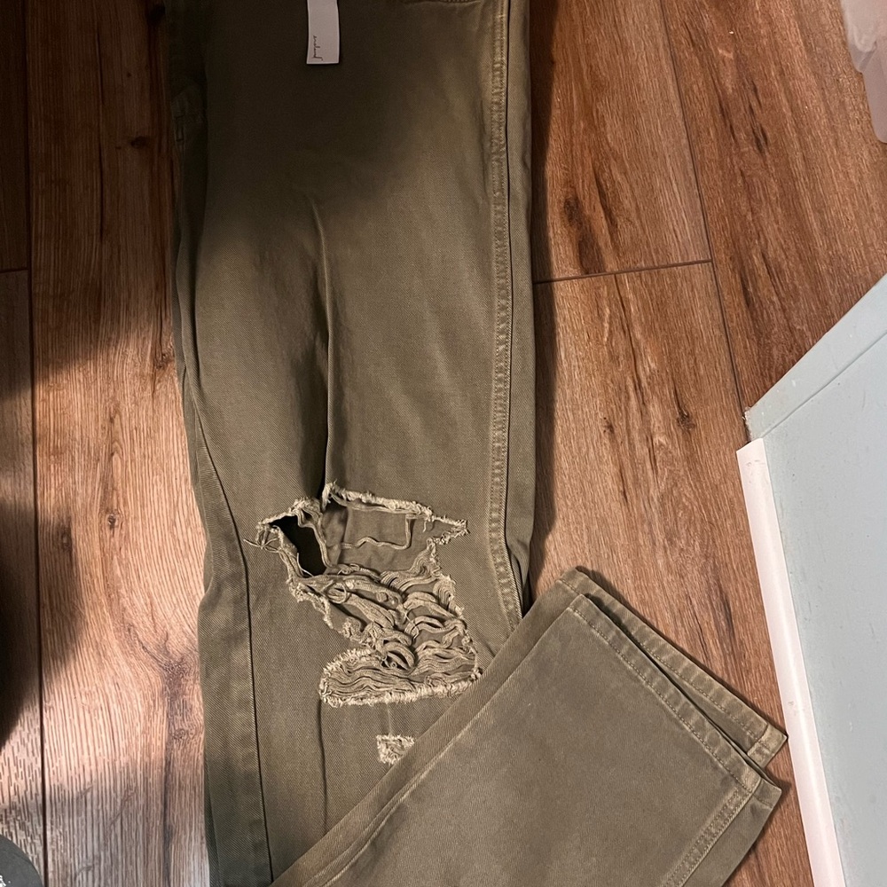 Enslaved Olive Green Pants